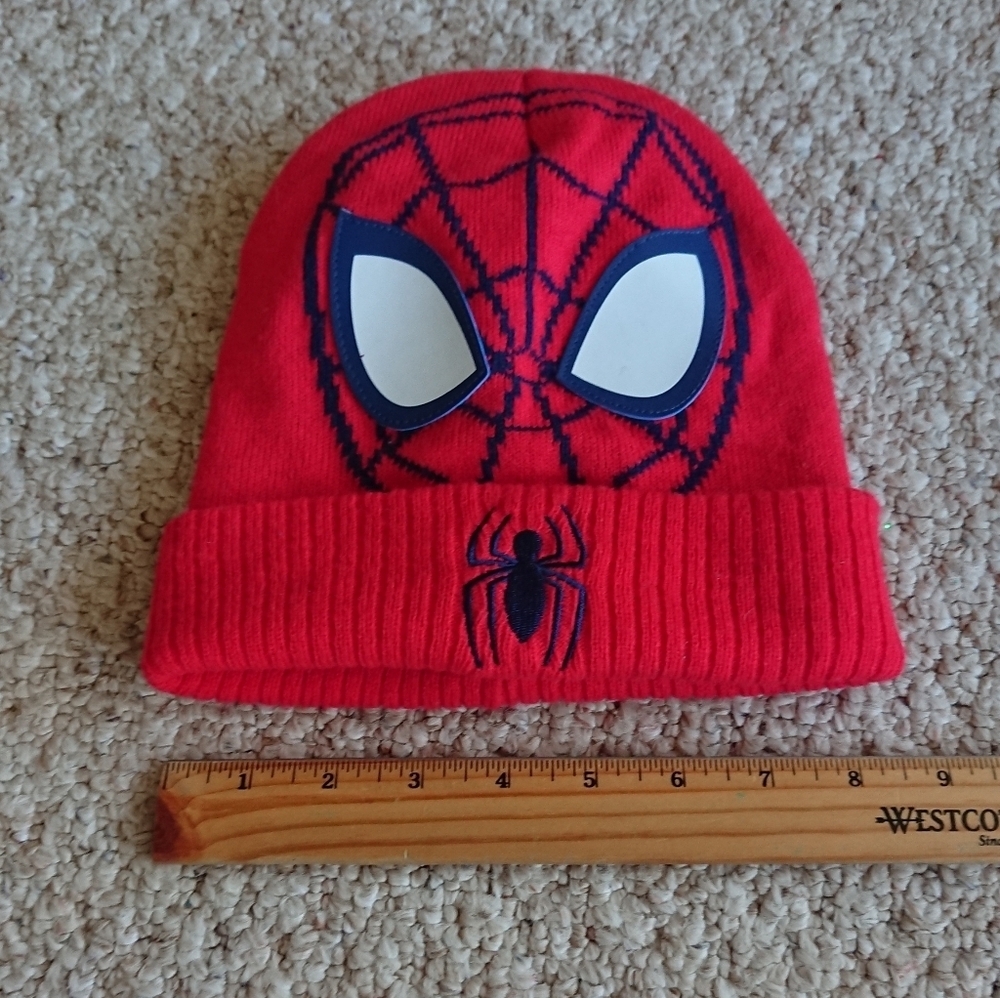 Red Spider Hero Knit Beanie for Kids - Picture 8 of 9